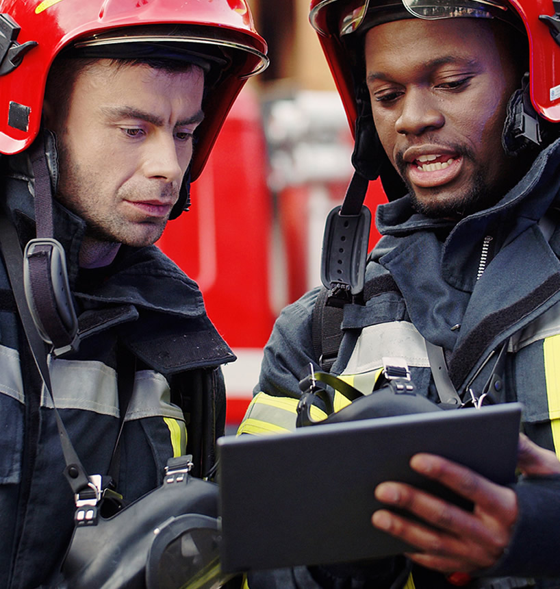Azurito software for the mission of firefighters and civil protection