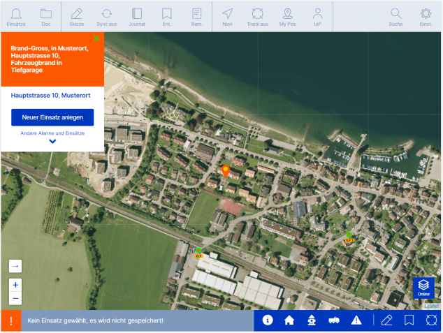 Fire department deployment tablet navigation and tracking